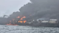 A ‘massive fireball’ was seen engulfing an oil tanker after it was struck by a container ship in the North Sea ten miles off the coast of Yorkshire, northern England. The alarm was first raised shortly before 10 am. A […]